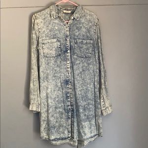 Acid wash dress